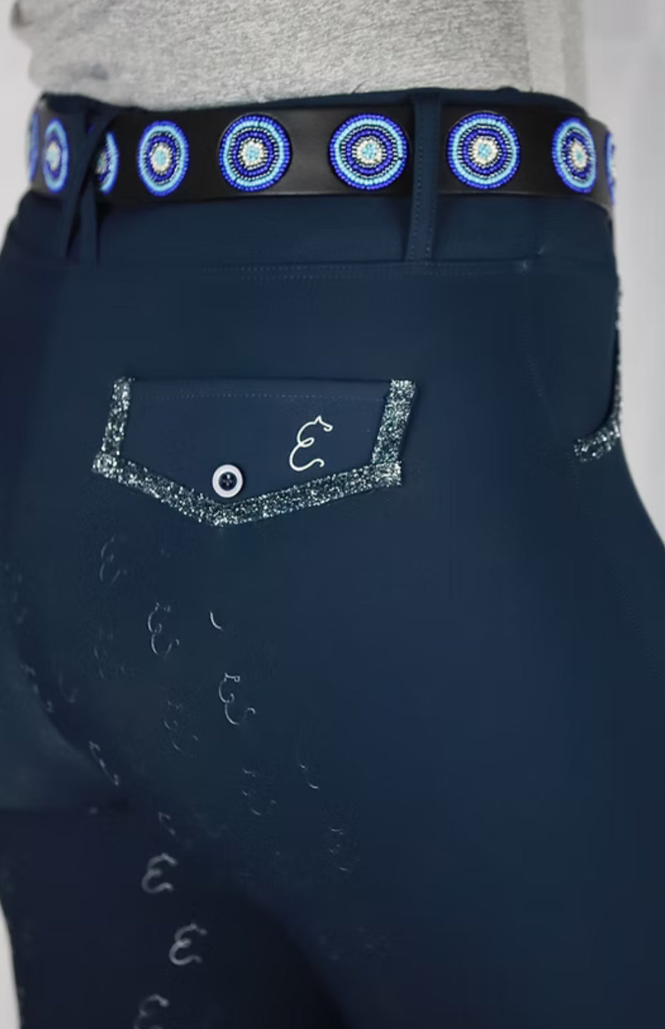 Reithose Elocina Emilia 2.0 Navy Vollbesatz