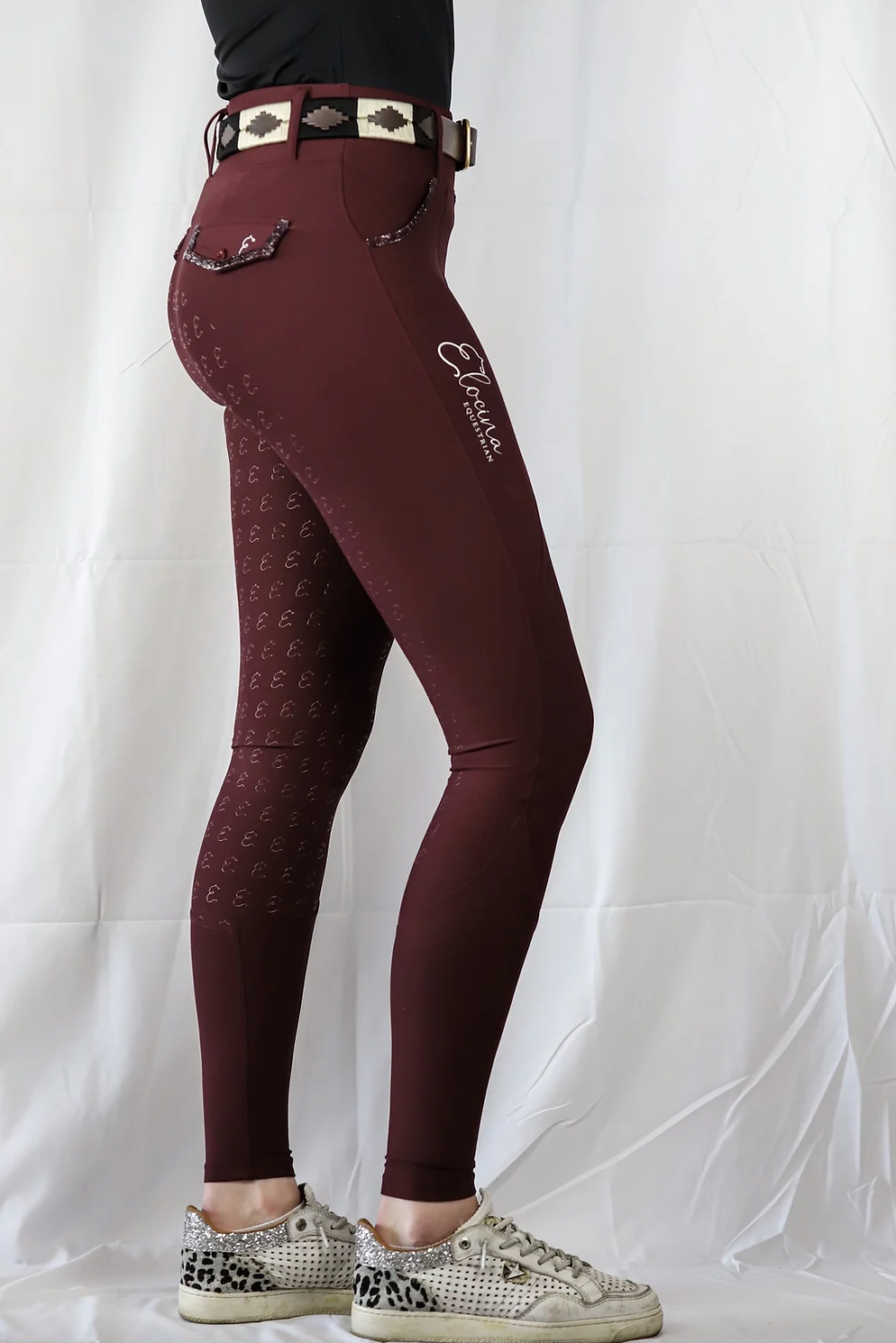 Reithose Elocina Emilia Dunkelrot