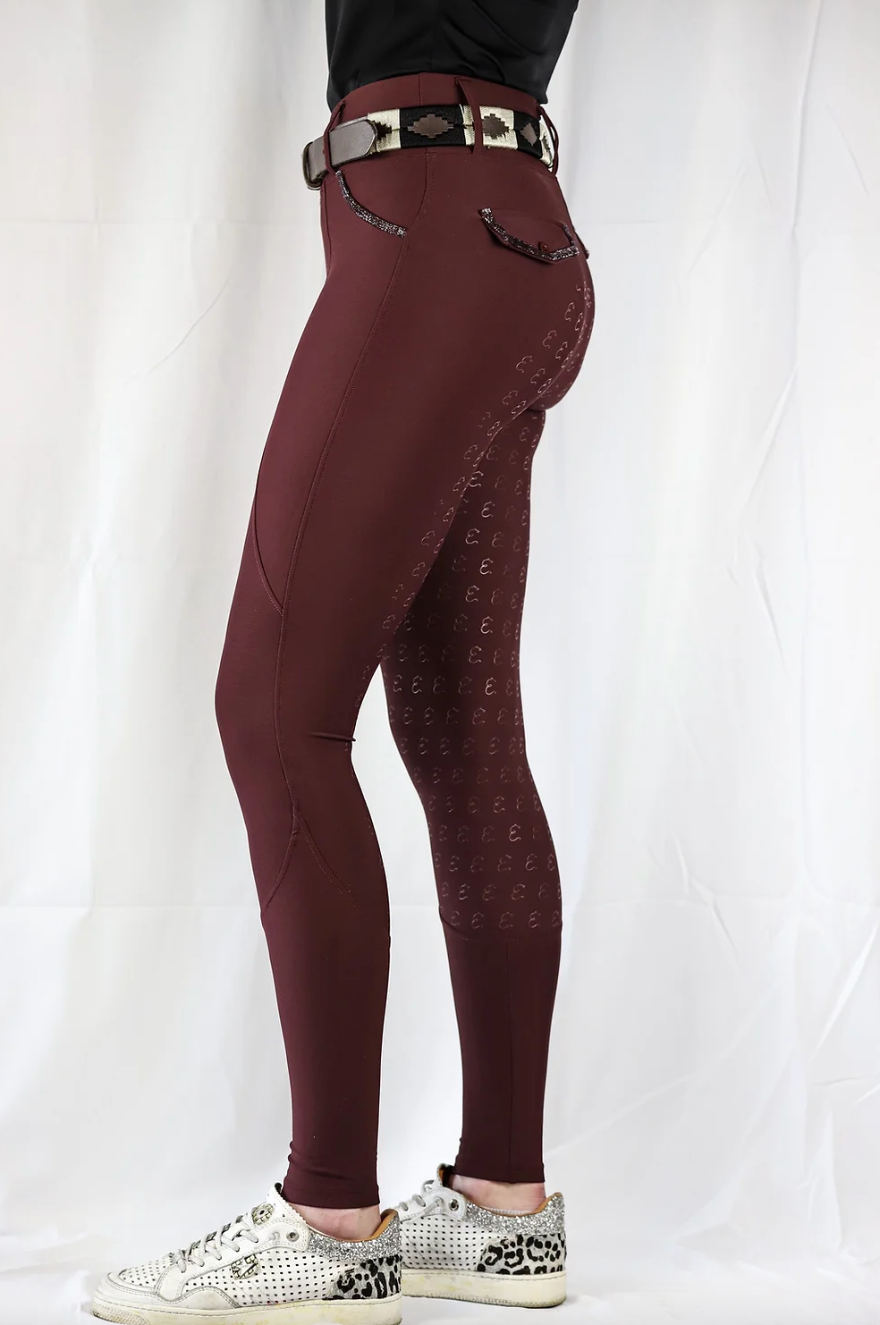 Reithose Elocina Emilia Dunkelrot