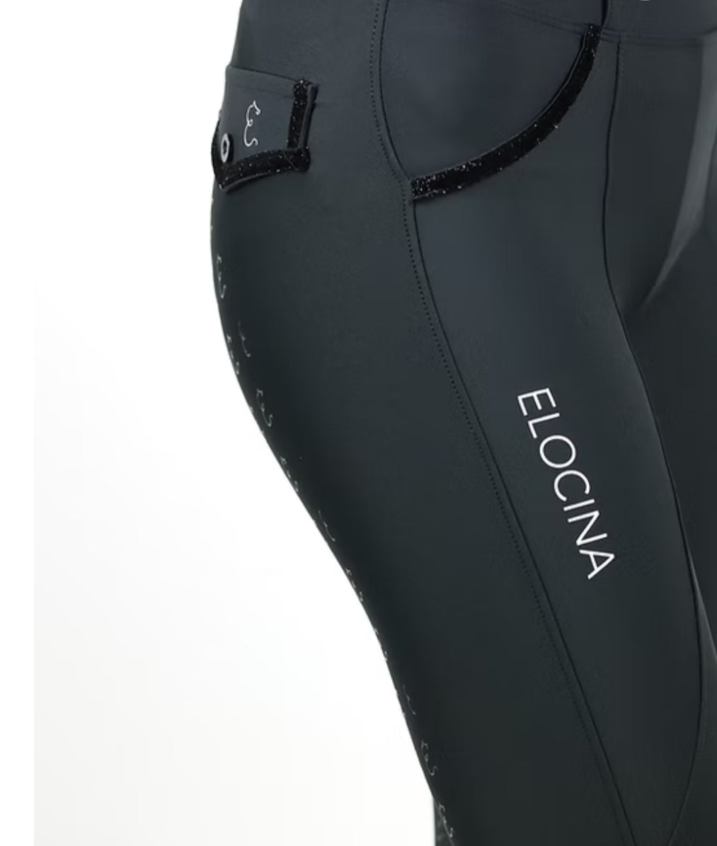 Reithose Elocina Emilia 2.0 Schwarz Vollbesatz