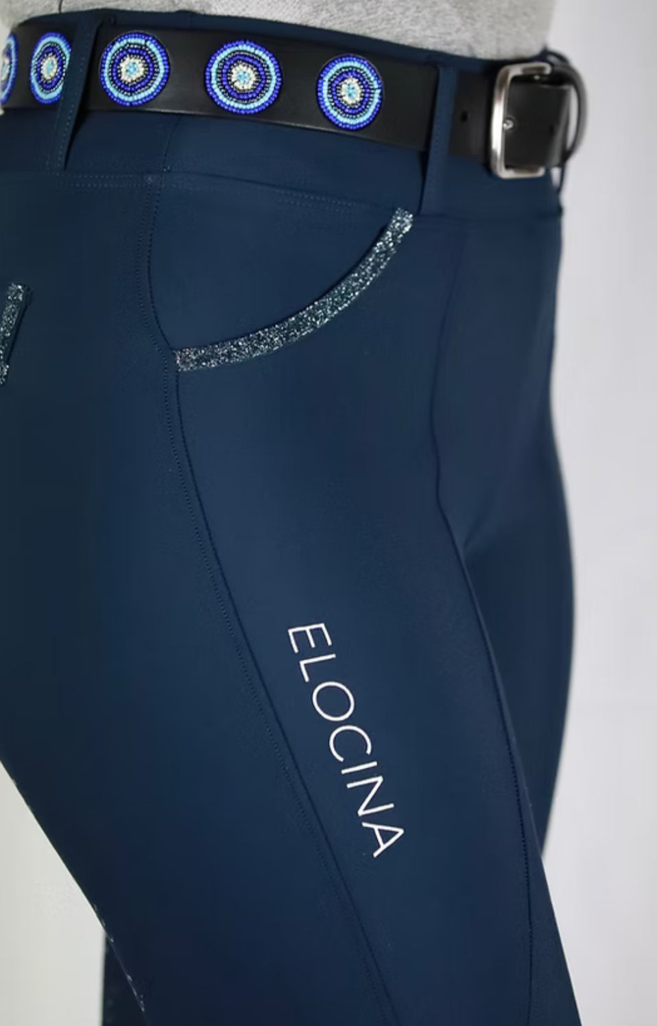 Reithose Elocina Emilia 2.0 Navy Vollbesatz