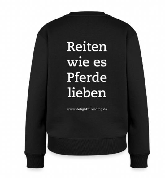 Delightful Riding Pulli "Reiten wie es Pferde lieben" schwarz