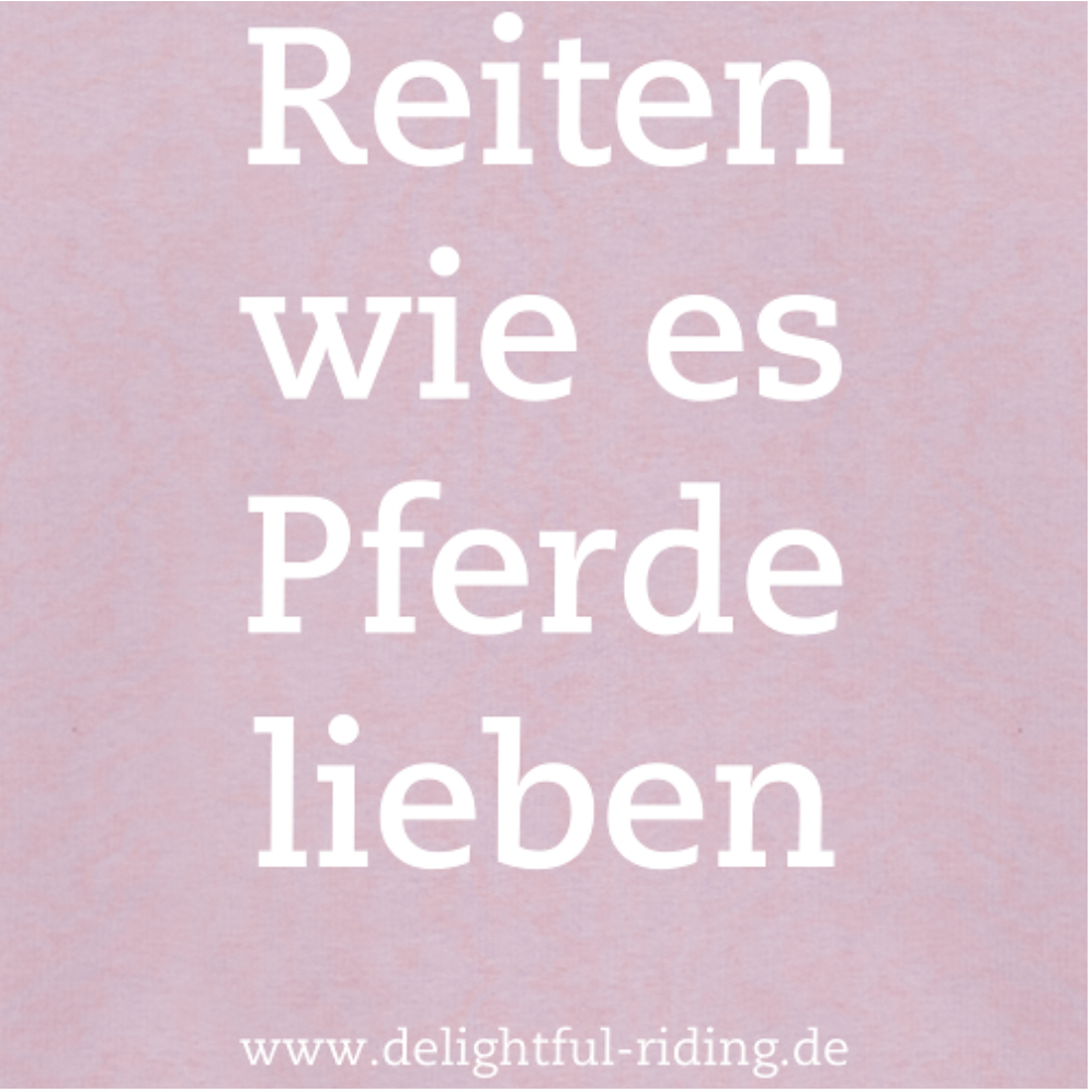 Delightful Riding Pulli "Reiten wie es Pferde lieben" altrosa