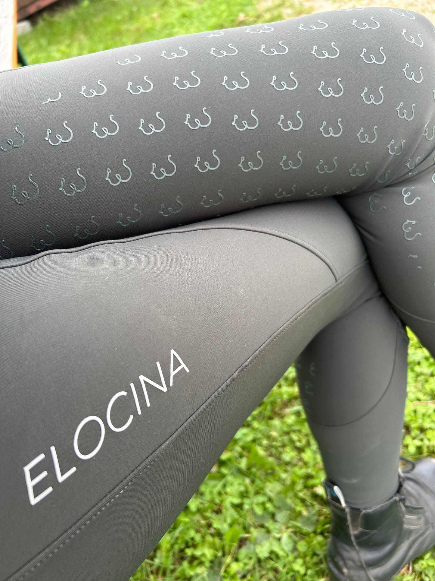 Reithose Elocina Emilia 2.0 Dunkelgrün Vollbesatz