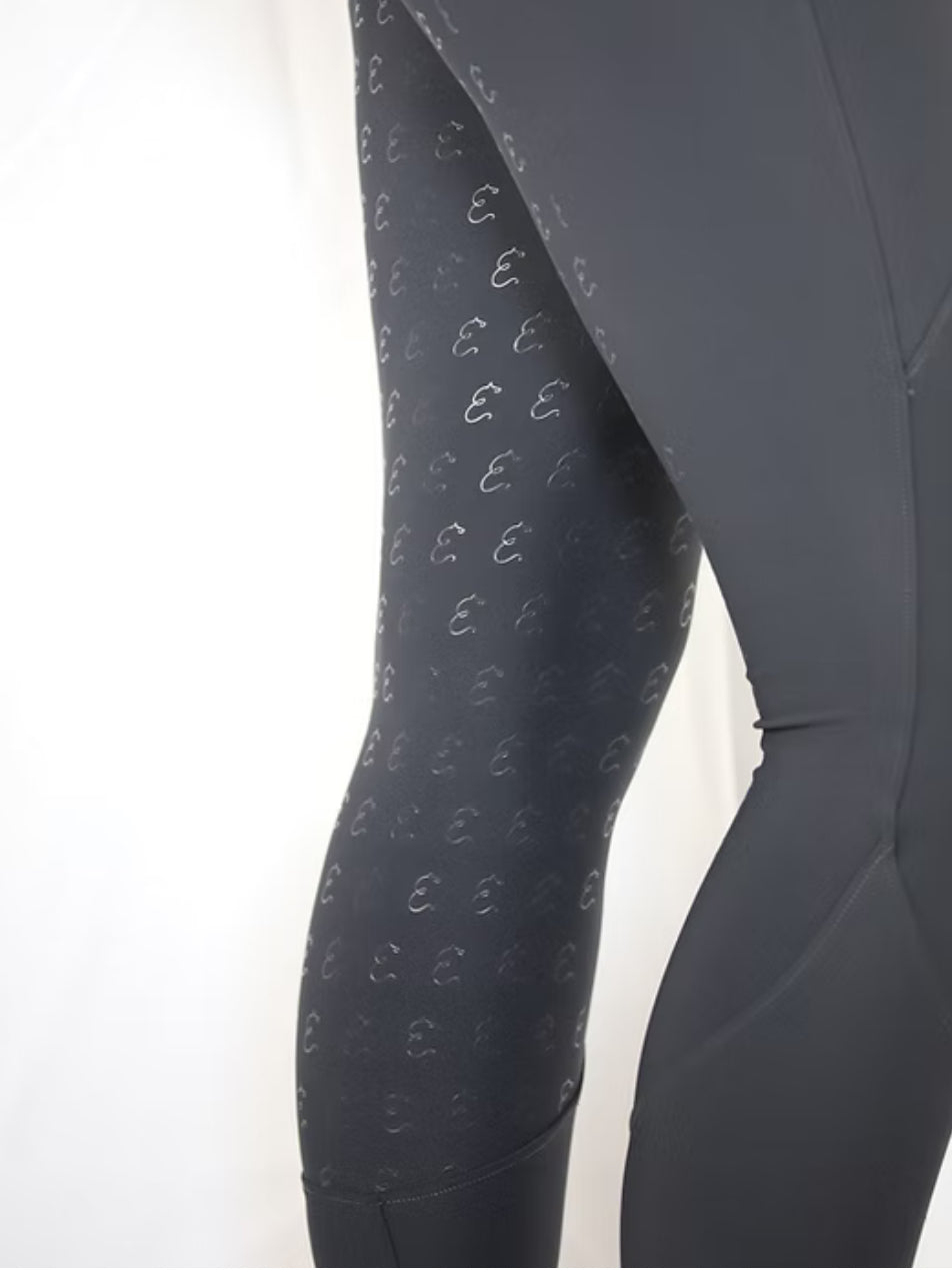 Reithose Elocina Emilia 2.0 Dunkelgrau Vollbesatz