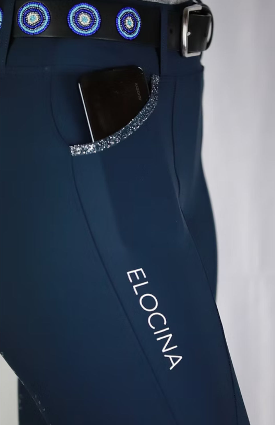 Reithose Elocina Emilia 2.0 Navy Vollbesatz